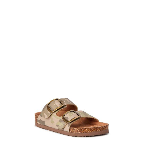 Time and Tru Women's Footbed Slide Sandals | Walmart (US)