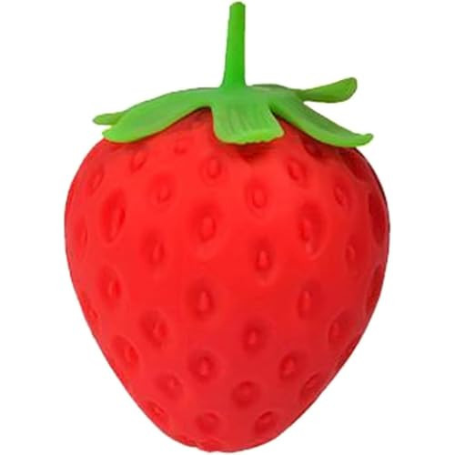 Strawberry Squishy, Strawberry Squishy Sensory Fidget Giant Jumbo Big Slow Rising Stress Ball Squeeze Toy Fruit Realistic for Relief, Adults Kids Gifts Party Favor (1pcs) | Amazon (US)