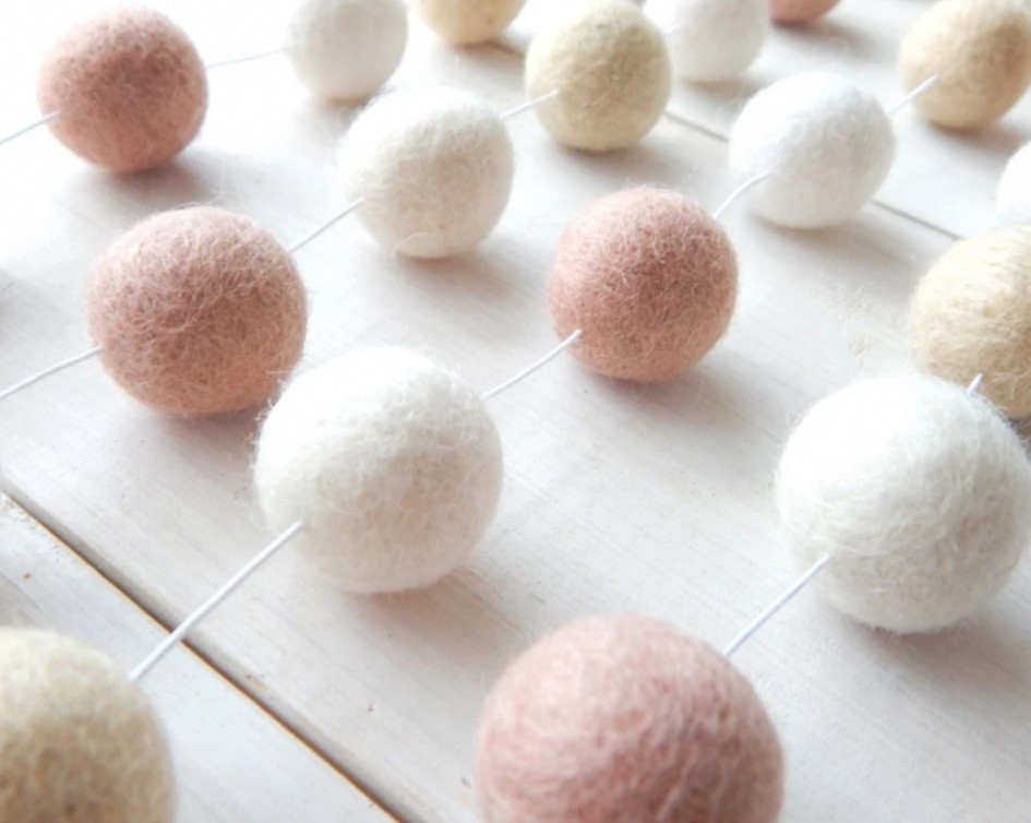 Pink and Cream Garland from TheBlushingFig

Pom Pom Garland | Felt Ball Garland | Wedding Banner | Bachelorette | Bridal Shower | Bunting | Pastel | Shabby Blush Pink | Baby Shower | Nursery Decor | Party Decor Baby Girl Nursery Room |l

#LTKHome #LTKWedding #LTKParties