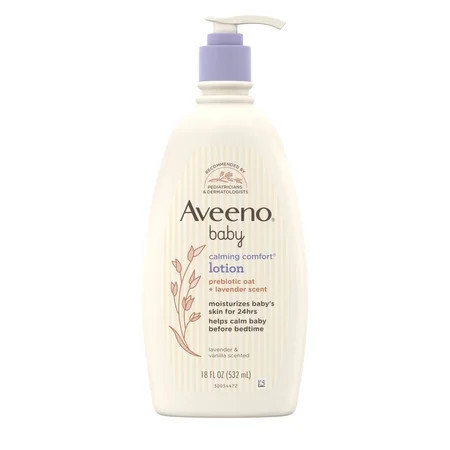 Aveeno Baby Calming Comfort Moisturizing Bedtime Body Lotion for Baby and Toddler, 18 fl oz | Walmart (US)