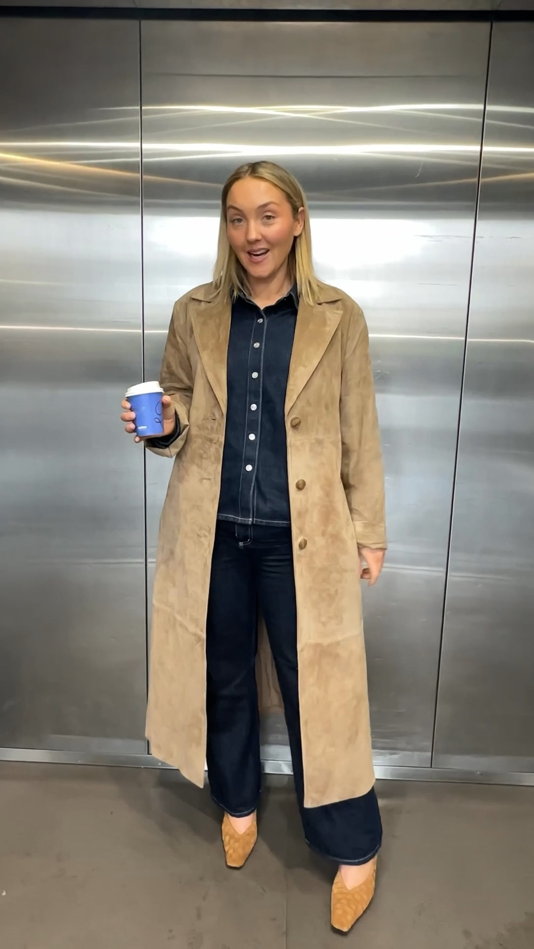 What I’m wearing today shopping as a size 12 mum on the go. Ena Pelly Suede trench, paired with Jag double denim and Alias Mae shoes. 

#LTKaustralia #LTKwinter #LTKmidsize