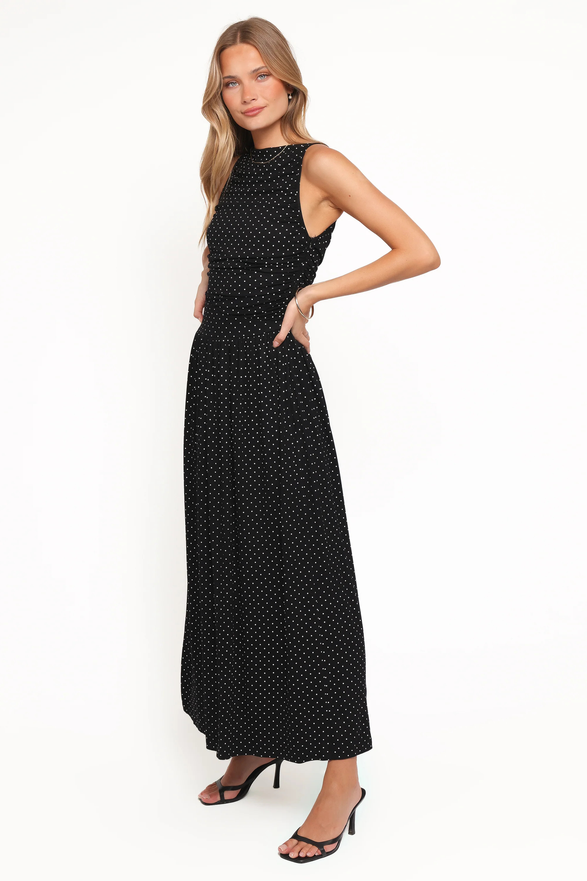 Shirley Maxi Dress - Black Polka Dot | Petal & Pup (US)