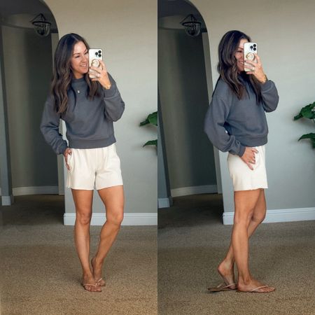 Spring Loungewear Idea


H&M comfy lounge sweat shorts with pockets TTS XS , crew neck classic fit sweatshirt TTS XS - go up if in between sizes or you want a looser or longer fit  


Spring  Spring outfit  Spring style  Spring fashion  What I wore  Trendy  Loungewear  Lounge shorts  Sweater  Sandals  Lounge outfit  Casual outfit 

#LTKover40 #LTKstyletip #LTKSeasonal