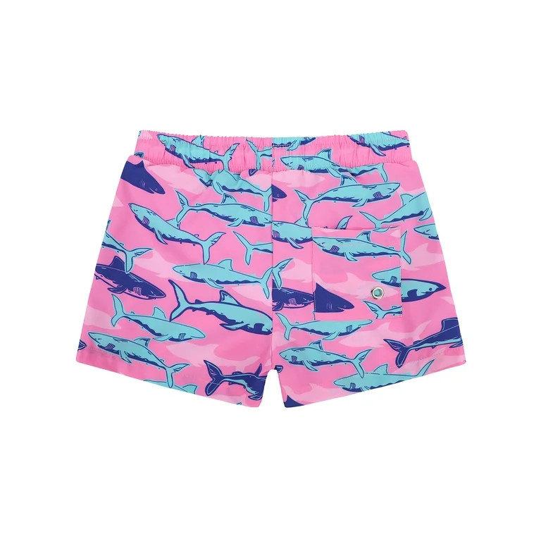 Toddler Boys Swim Trunks Quick Dry Boys Swim Shorts with Mesh Liner Beach Boys Bathing Suit Pink ... | Walmart (US)
