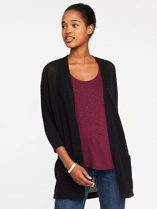 Old Navy Open Front Cocoon Sweater For Women Size L - Blackjack | Old Navy US