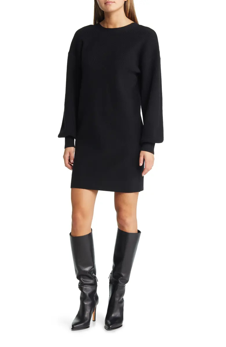 Chelsea28 V-Back Long Sleeve Sweater Dress | Nordstrom | Nordstrom