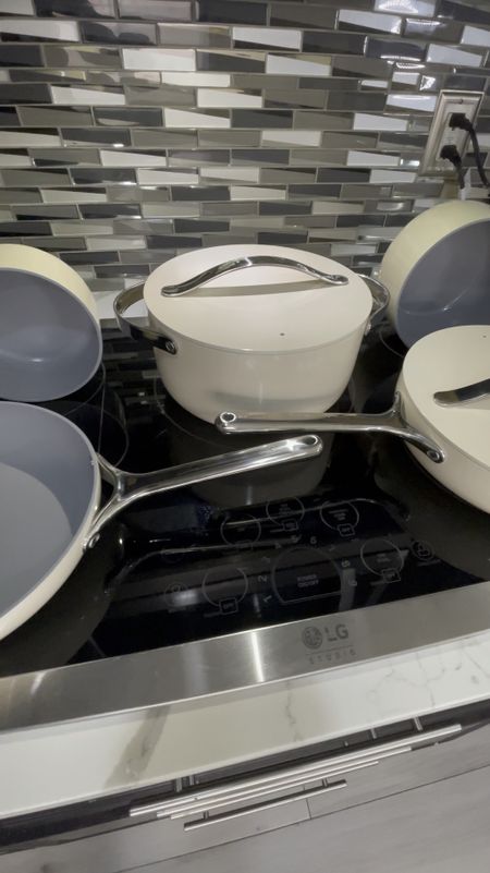 Upgrade your kitchen with this ceramic cookware set! It's non-stick, easy to clean, and perfect for healthy cooking. Grab yours while on sale!
#kitchenmusthave #giftidea #cookingessential #homefinds

#LTKHome #LTKVideo #LTKGiftGuide