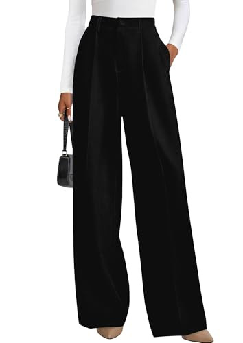 PRETTYGARDEN Women's Flowy Wide Leg Dress Pants | Amazon (US)