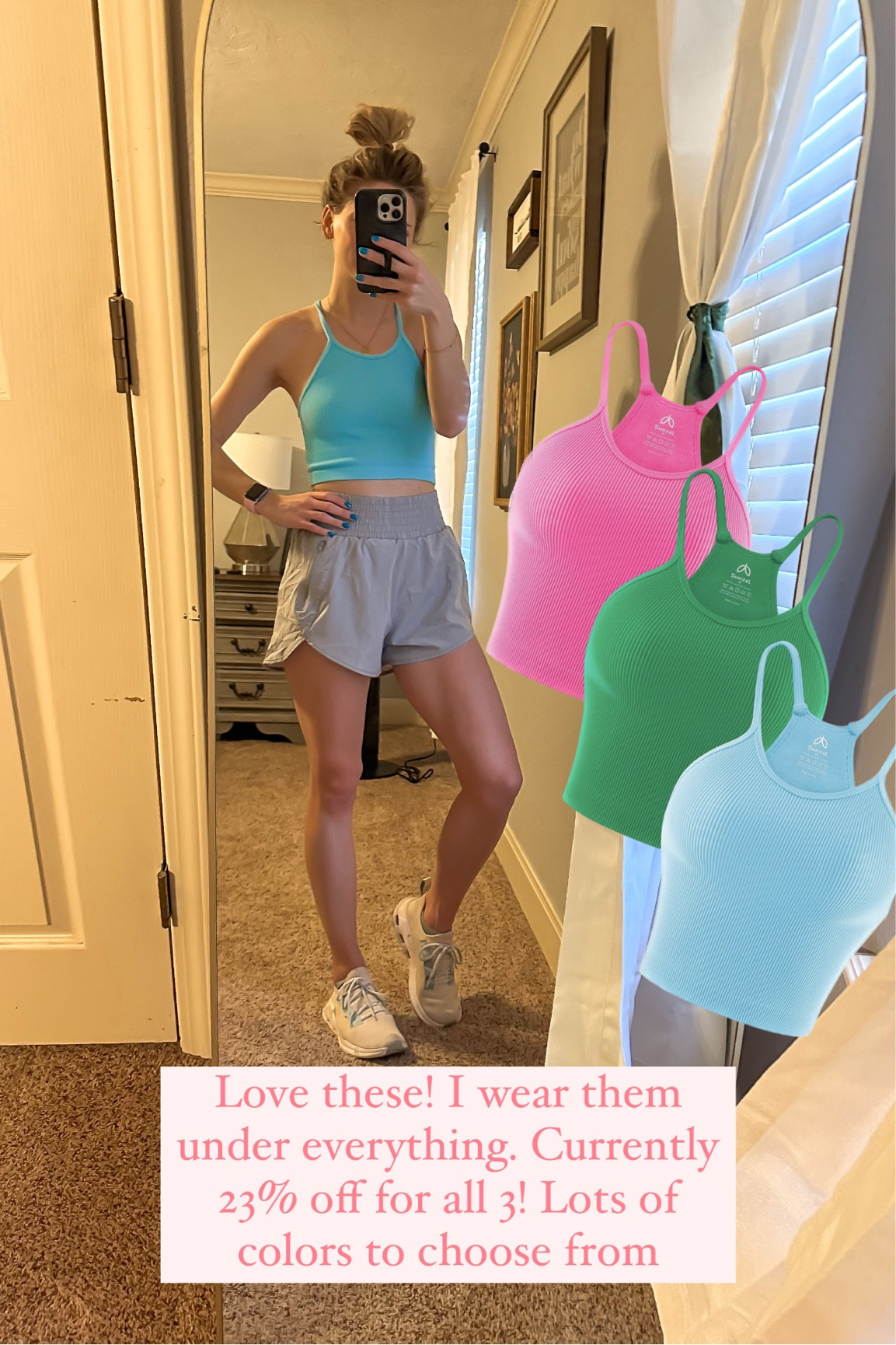 Faaaav tanks are 23% off for 3 of them!! So many colors to choose from and I wear them under everything. I also workout in them!!! Amazon find 



Amazon find // fit // workout tank 

#LTKfindsunder50 #LTKfitness #LTKsalealert