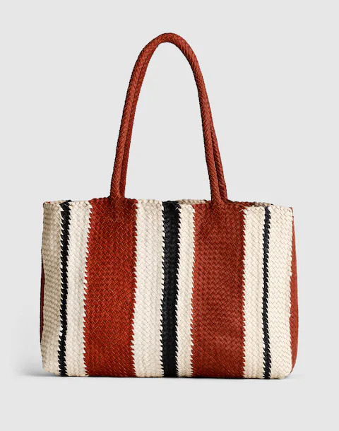 The Handwoven Leather Tote | Madewell