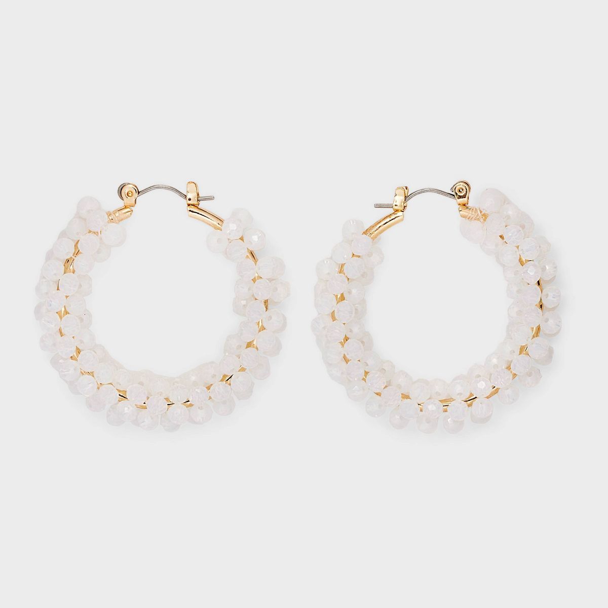 Hoop Glass Bead Earrings - A New Day™ | Target