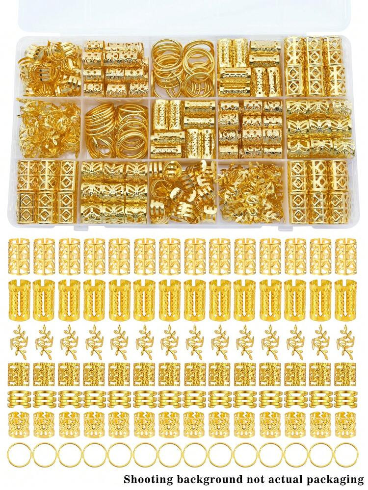 70Pcs Hair Beads Hair Cuffs Braiding Hair Rings Alloy Hair Charms For Loc Braids Hair Adjustable Metal Braid Hair Jewelry Hair Accessories, Claw Clips, Hair Claws, Clips For Hair, Hair Slide, Hair Barrettes, School Stuff | SHEIN