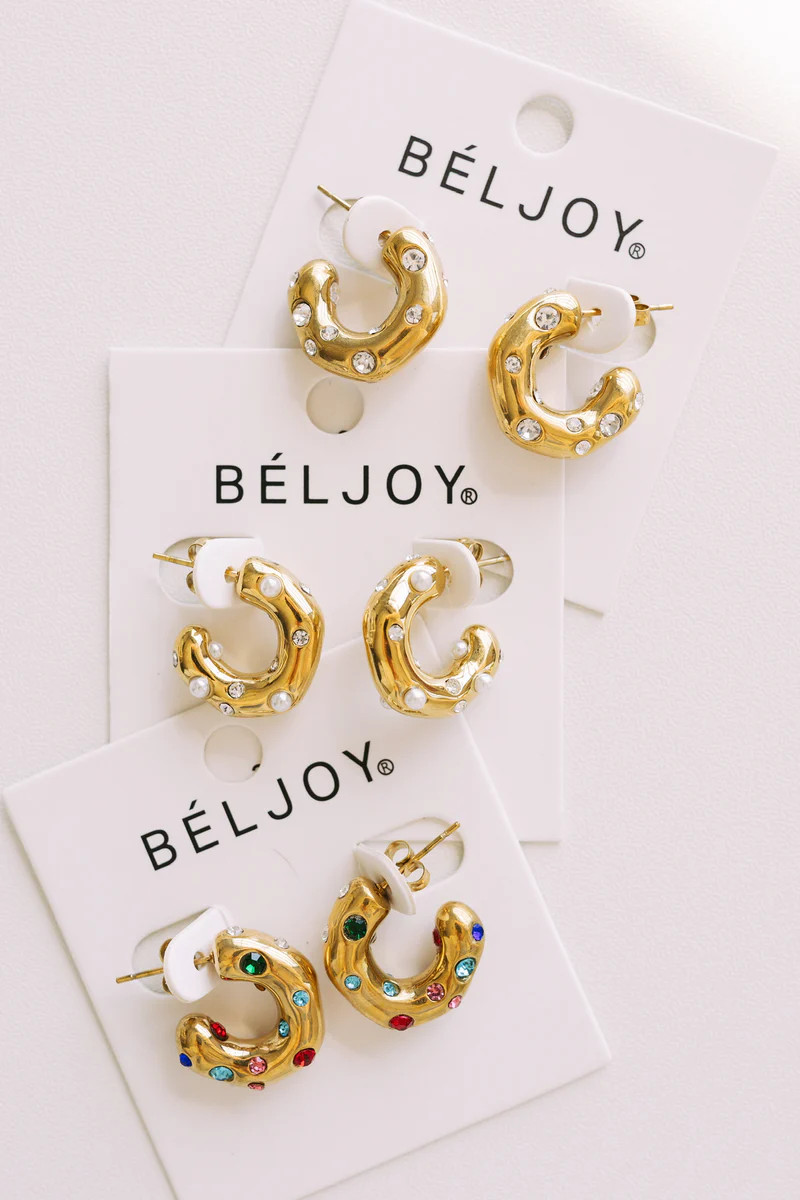 Ebby Hoop Earrings || Choose Color | BÉLJOY