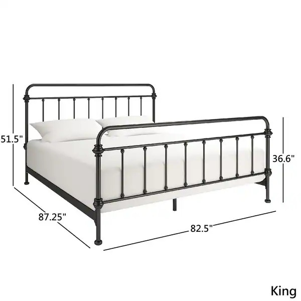 Giselle Antique Graceful Dark Bronze Victorian Iron Bed by iNSPIRE Q Classic - Queen | Bed Bath & Beyond