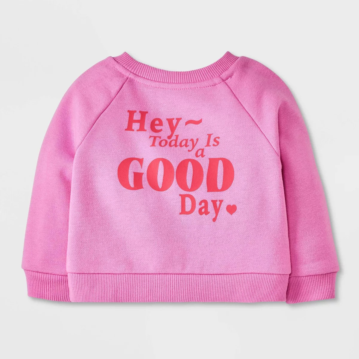 Baby 'Today Is A Good Day Crew' Sweatshirt - Cat & Jack™ Pink | Target