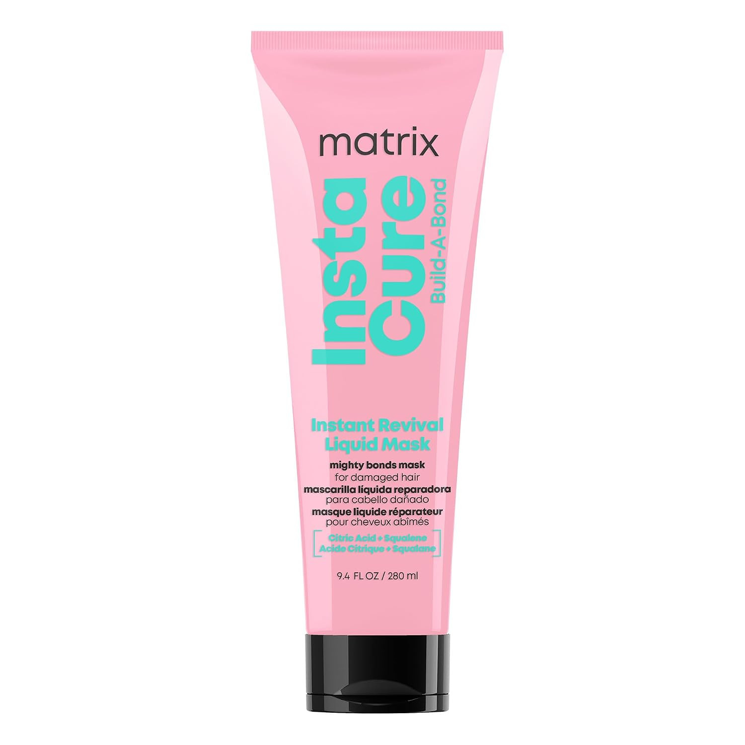 Matrix Instacure Build-A-Bond Instant Revival Liquid Mask - Repairs Very Damaged Hair, Citric Acid & Squalane, Softens & Smooths, Vegan & Sulfate-Free, 280ml | Amazon (US)