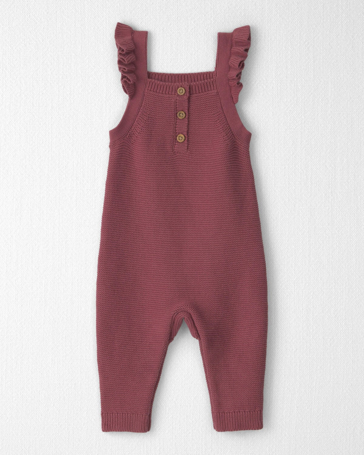 Baby Girl Organic Cotton Sweater Knit Overalls | Carter's Inc