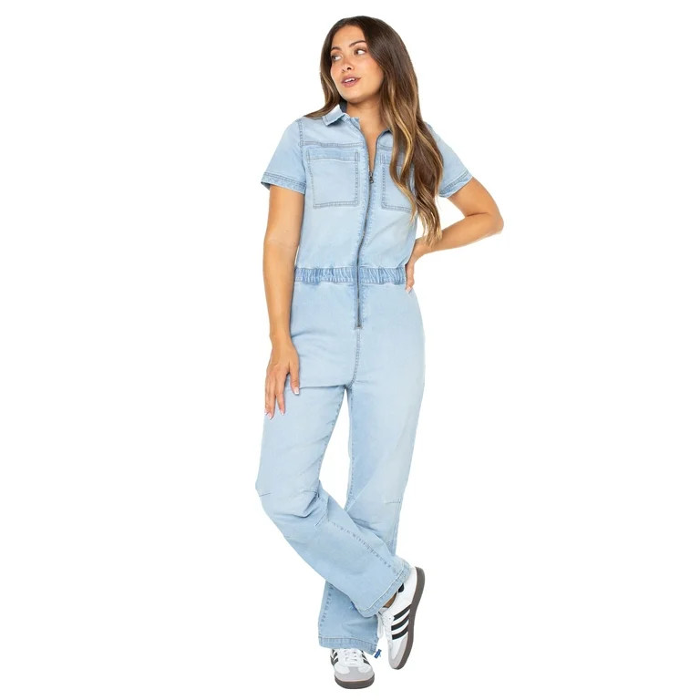 Celebrity Pink Juniors Zip Front Boilersuit (Sizes XXS-XXXL) - Walmart.com | Walmart (US)