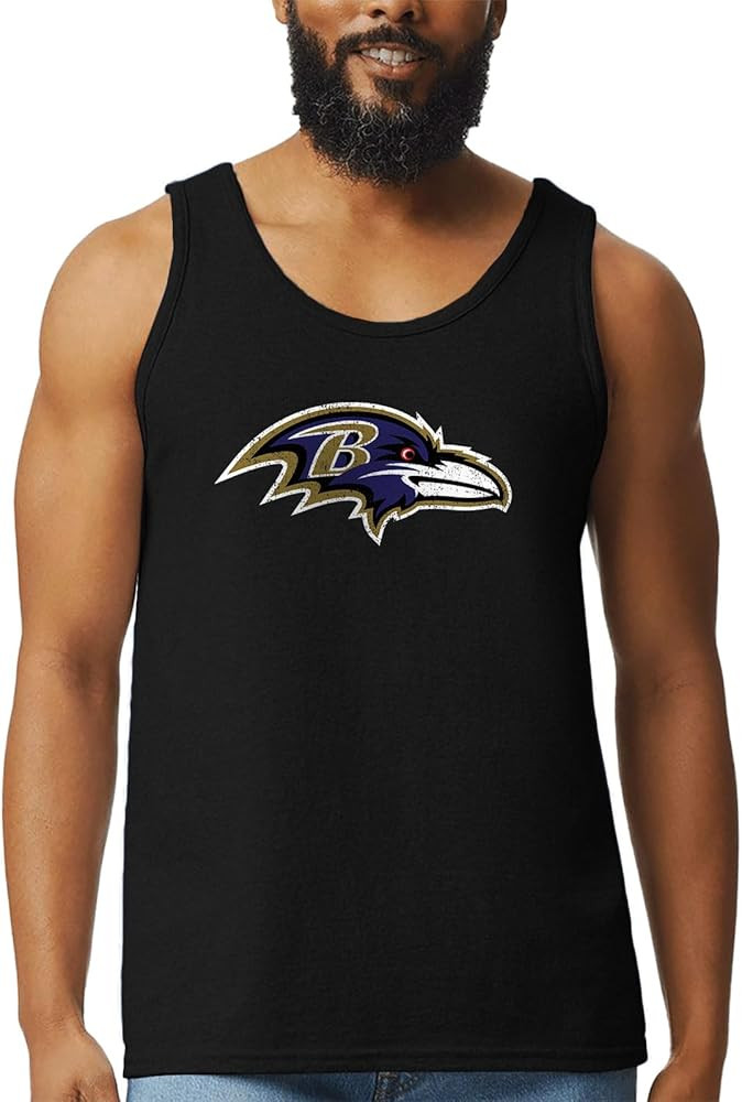 Hybrid Sports NFL - Distressed Team Logo - Officially Licensed Men's Football Fan Tank Top | Amazon (US)