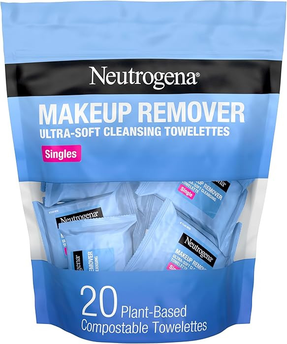 Neutrogena Makeup Remover Wipes, Daily Single Face Cleansing Towelettes, Makeup Removing Cleansin... | Amazon (US)
