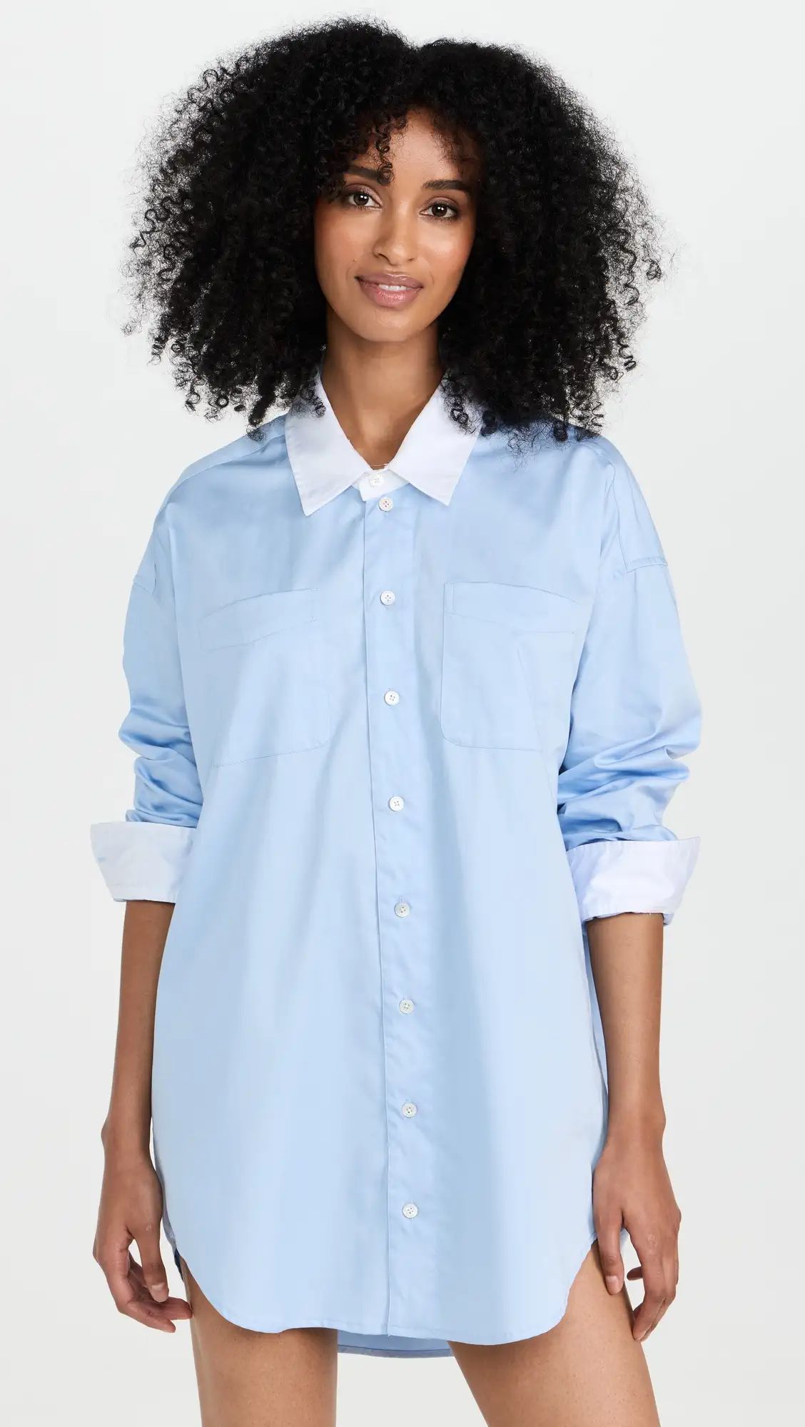 Marissa Webb Davie Sateen Mini Dress Shirt | Shopbop | Shopbop