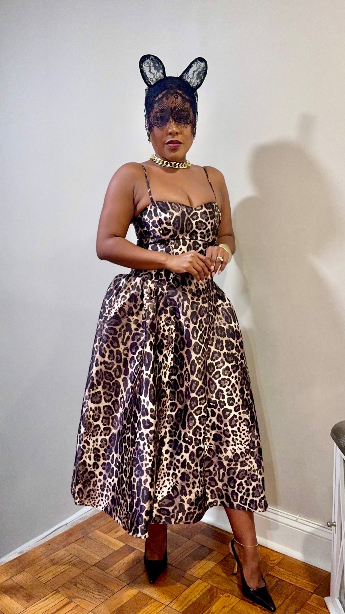 Easy costume idea for a party! 

Leopard print 
Costume party dress 
Masquerade party dress 
Chic Halloween costume 

#LTKSeasonal #LTKOver40