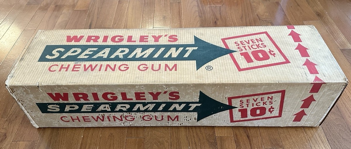 Vtg Wrigley\u2019s Spearmint Gum Box Sign 36\u201d Large Store Display Advertising Decor | eBay | eBay US