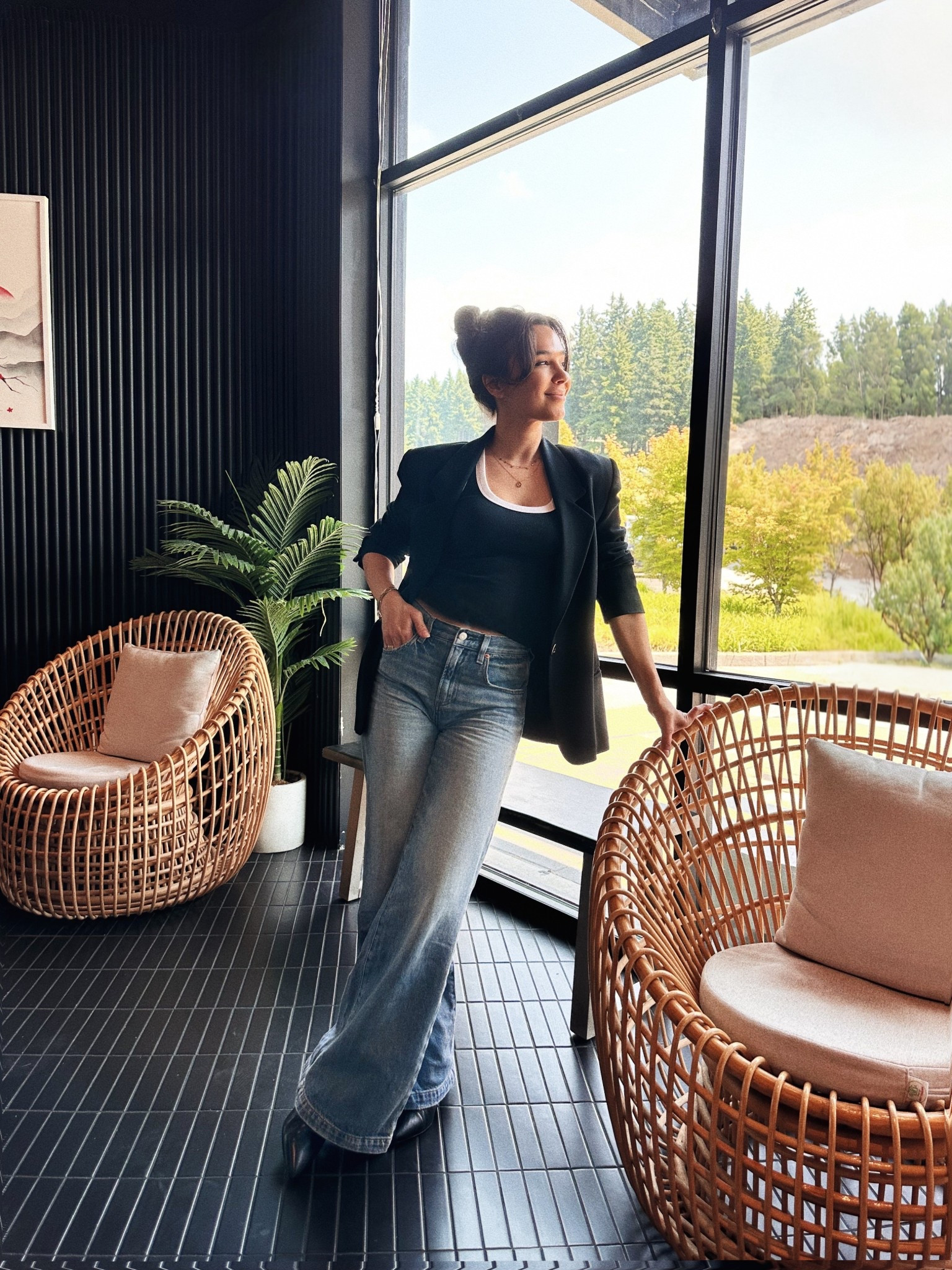 Always love a good pair of denim. These look rigid, but have a subtle stretch so they’re comfy enough for all the mom activities. 

#LTKDenim #WideLegJeans #revolveambassador 