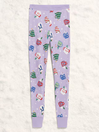 High-Waisted Printed Waffle Pajama Leggings for Women | Old Navy (US)