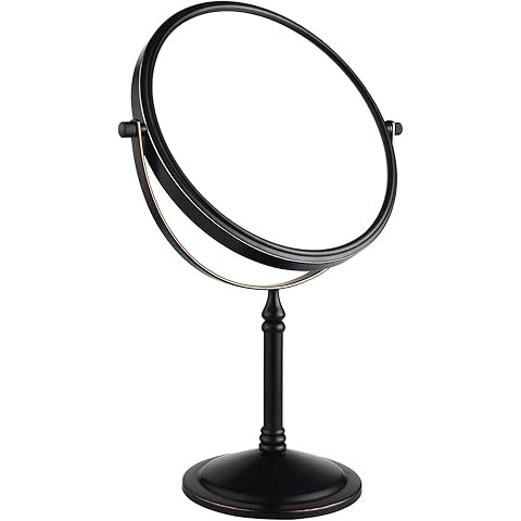 1X 3X Magnifying Makeup Mirror Vanity Mirror for Tabletop Desk, Black Standing Bathroom Cosmetic ... | Amazon (US)