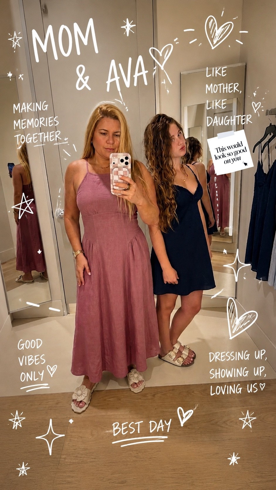 Mom & Daughter Day 🤍

One of my favorite things is spending a day with my daughter, Ava. These simple moments—trying on dresses, laughing between mirrors, and making memories together—mean more than words can say. Time together strengthens our bond in the sweetest way, and I’m so grateful for every season we get to share side by side.

Also loving these effortless summer looks: a flowy mauve maxi dress for me and a classic navy mini dress for Ava. Comfortable, feminine, and perfect for a day out together.

Because the best outfits are the ones worn while making memories with the people you love most. 

XOXO,
Ana Randall💗

✨ #LTKStyle #MomAndDaughter #SummerStyle #MatchingMoments #EverydayElegance #FamilyMemories #LTKFinds #MotherDaughterBond

#LTKshoes #LTKstyletip #LTKsummer