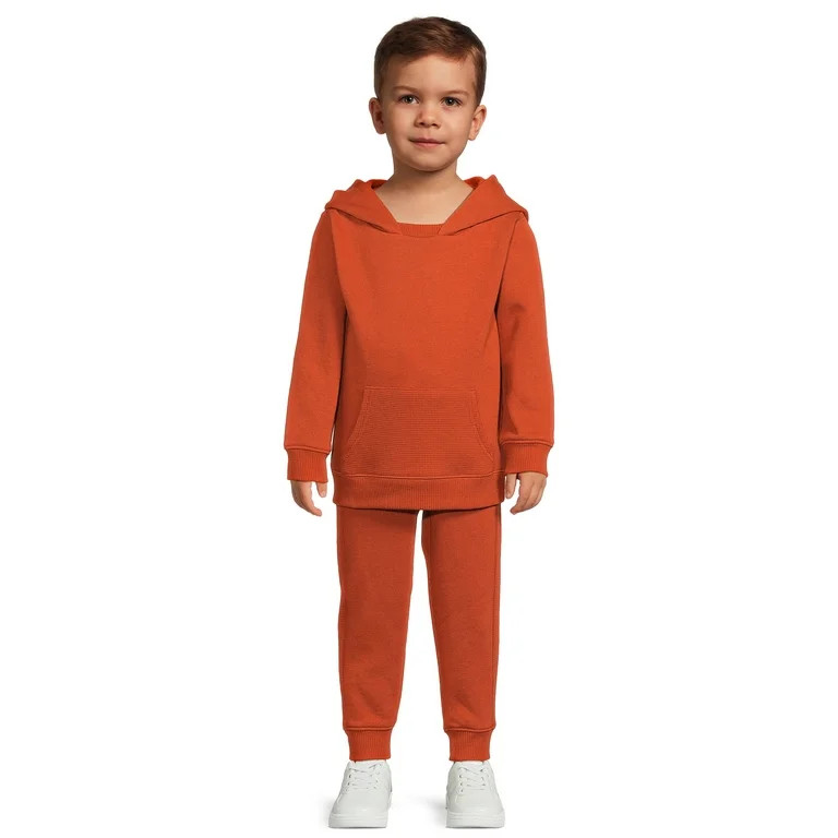 Wonder Nation Toddler Boy Hoodie and Joggers Set, 2-Piece, Sizes 12M-5T | Walmart (US)