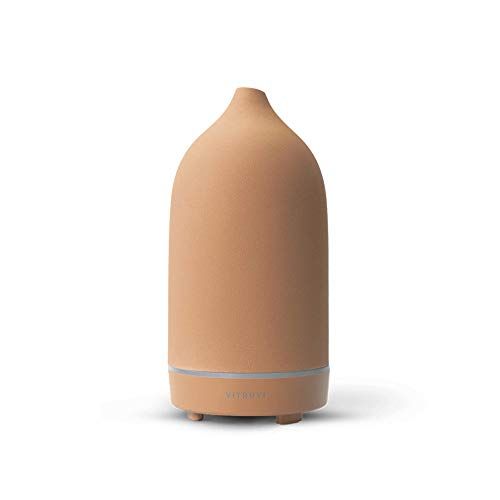 Vitruvi Stone Diffuser, Ceramic Ultrasonic Essential Oil Diffuser for Aromatherapy, Terracotta, 9... | Amazon (US)