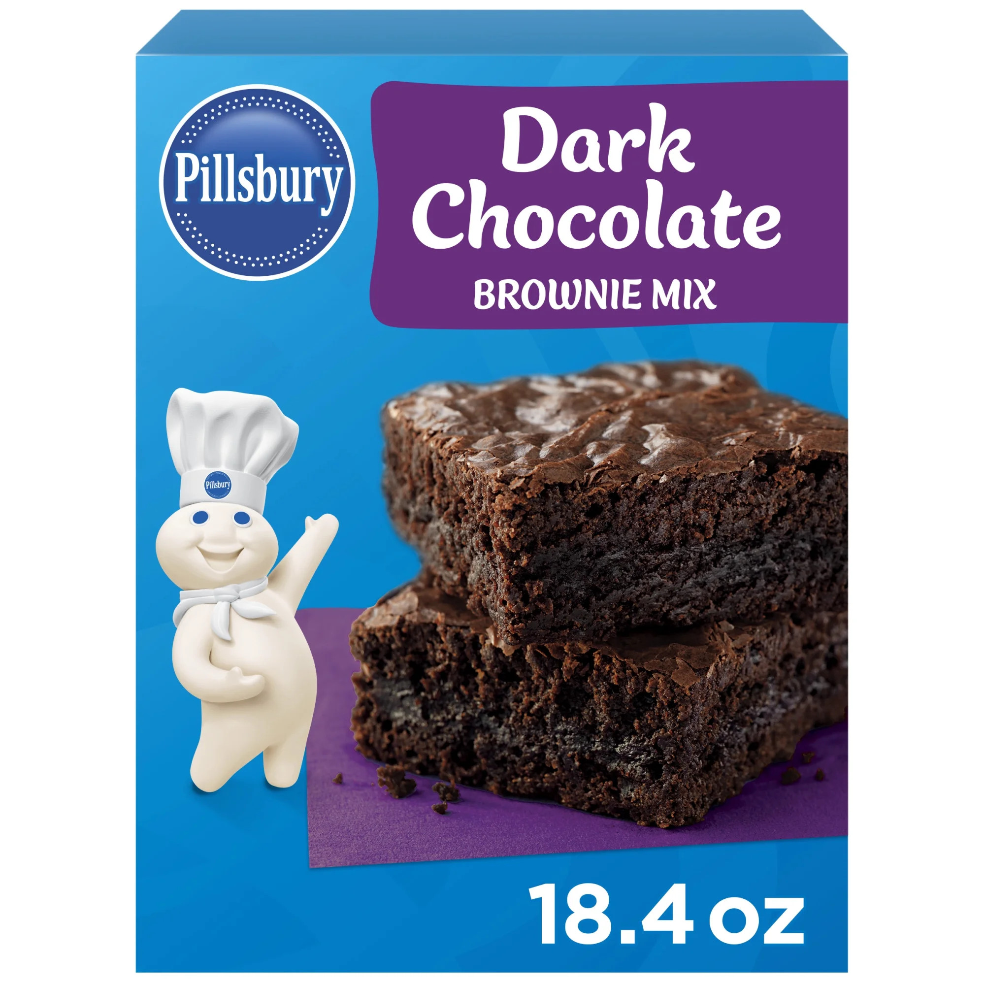 Pillsbury Dark Chocolate Brownie Mix, 18.4 oz Box | Walmart (US)