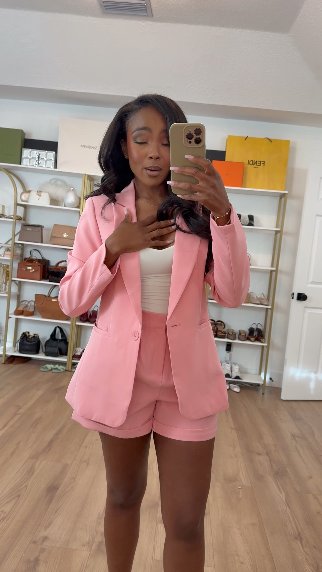 🐣 Easter, But Make It Chic! 🐣

This blazer shorts set is serving sophistication + spring vibes in the best way! 🌸✨ Whether you’re brunching, heading to church, or celebrating with family, this is the perfect elevated Easter outfit! 💕 Pair it with heels for a dressy look or sandals for effortless chic.

💬 Are you rocking a blazer set this Easter? Let me know in the comments! 👇

✨ For reference: I’m 5’4”, 140 lbs, size small & size 6!

#EasterOutfit #BlazerShortSet #SpringFashion #MidsizeFashion #PetiteFashion #PlusSizeFashion #BlackWoman #TrendyLooks #WomensStyle #OOTD #Workwear #DateNightOutfit #Dresses #WorkOutfit #TrenchCoat #Sandals #Shoes #TallWomenFashion #BumpFriendly #PostpartumOutfits #Size14 #FashionInspo #StyleGoals #WomensFashion #ExplorePage #TrendSetter #SpringVibes #ClassyAndChic
