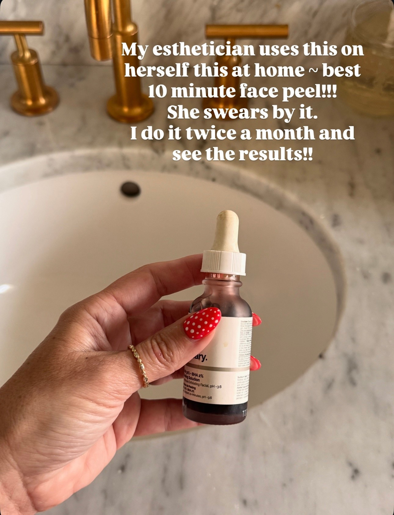 At home 10 minute peel suggested by my esthetician that is light not too intense!!!! I do this 1-2 month. Results are legit. Affordable too!!

#LTKBeauty #LTKOver40 #LTKselfcare