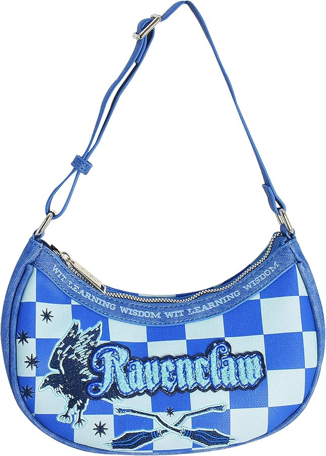 Fred Segal Harry Potter Shoulder Bag, Women's Checkered Mini Adjustable Crossbody Purse, Ravencla... | Amazon (US)
