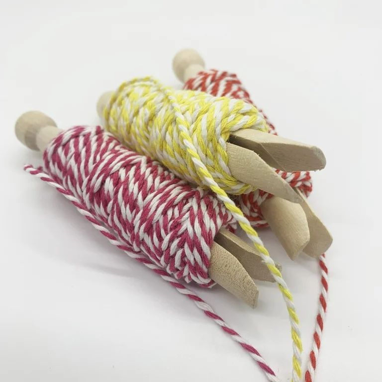 Hello Hobby Baker Twine Material, Red, Pink, & Yellow, Features 3 Pack | Walmart (US)