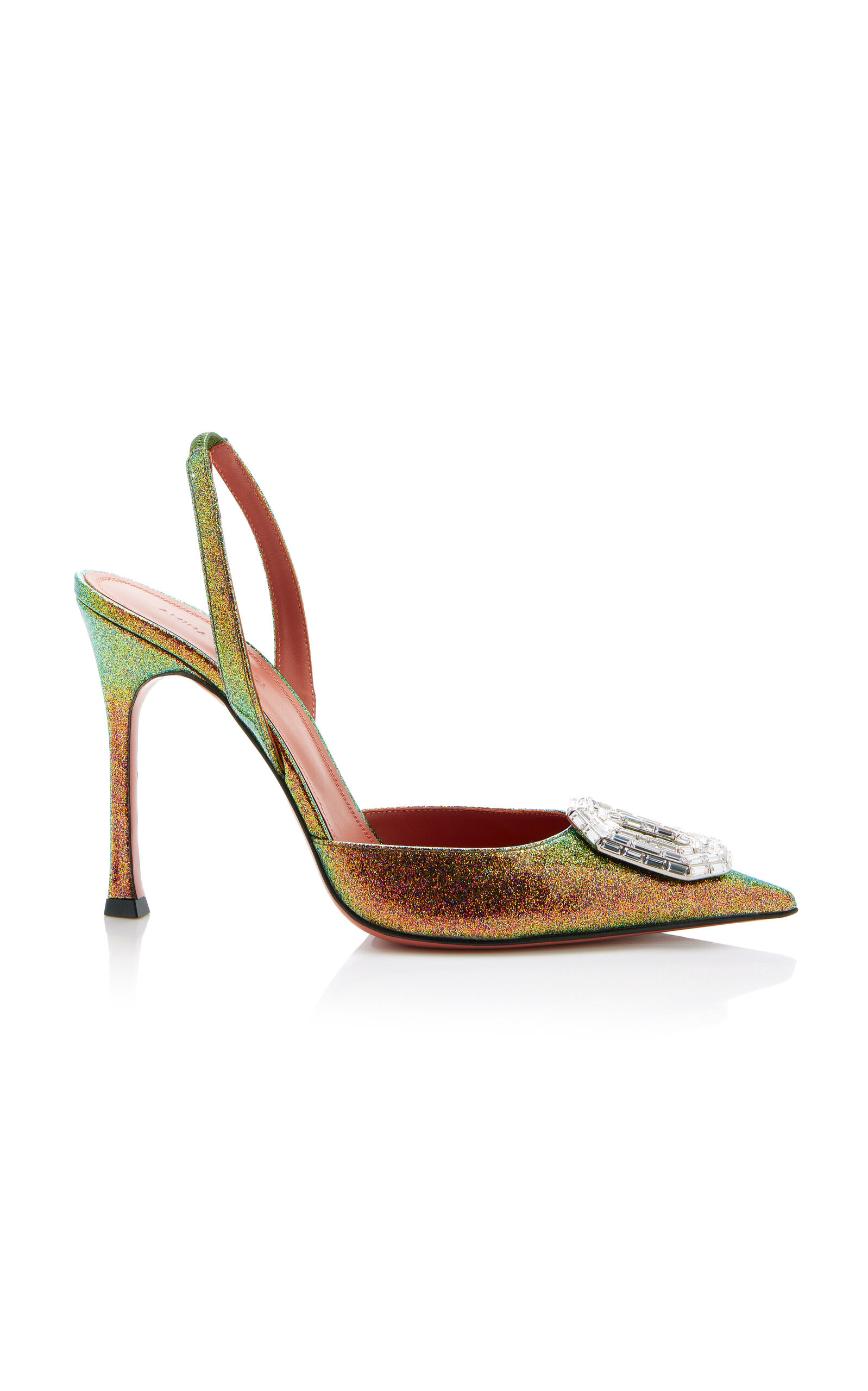 Camelia Glittered Slingback Pumps | Moda Operandi (Global)