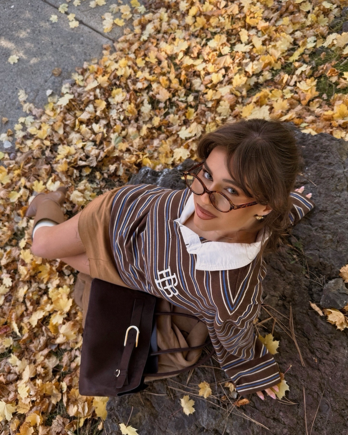 The perfect fall outfit 🍂🍁 #rugbyshirt #stripes #falloutfit #denimskirt #boots 

#LTKSeasonal #LTKStyleTip #LTKShoeCrush