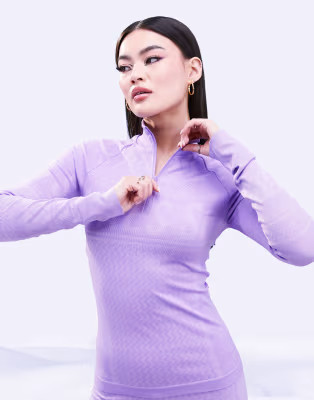 ASOS 4505 base layer quarter zip top in apres ski jacquard | ASOS (Global)