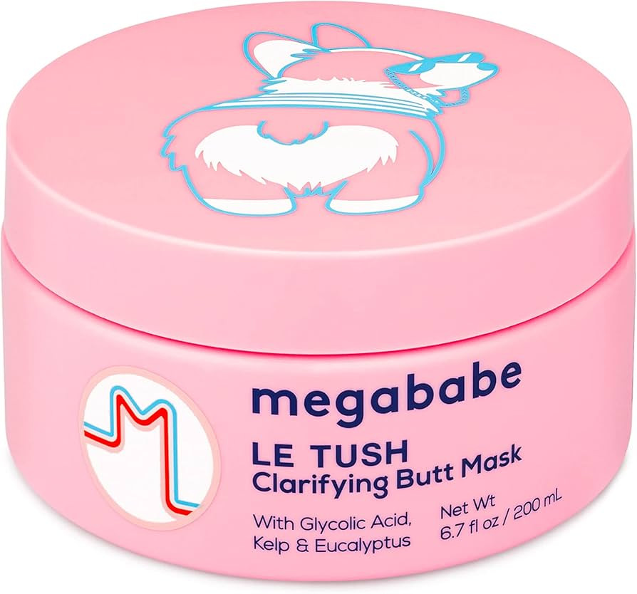 Megababe Butt & Body Acne Mask - Le Tush | Clarifying, Exfoliating & Hydrating | 6.7 fl oz | Amazon (US)