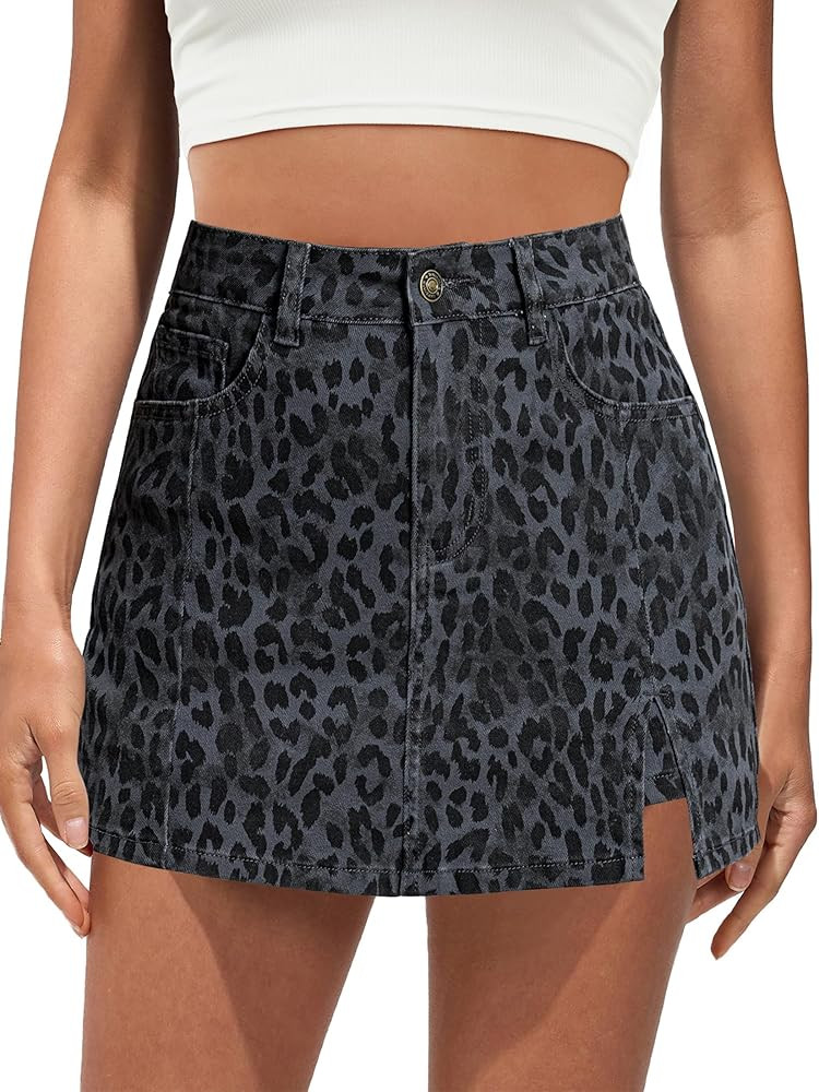 luvamia Skorts for Woman Leopard Cheetah Print Mini Skirt with Shorts High Waisted Trendy Cute St... | Amazon (US)