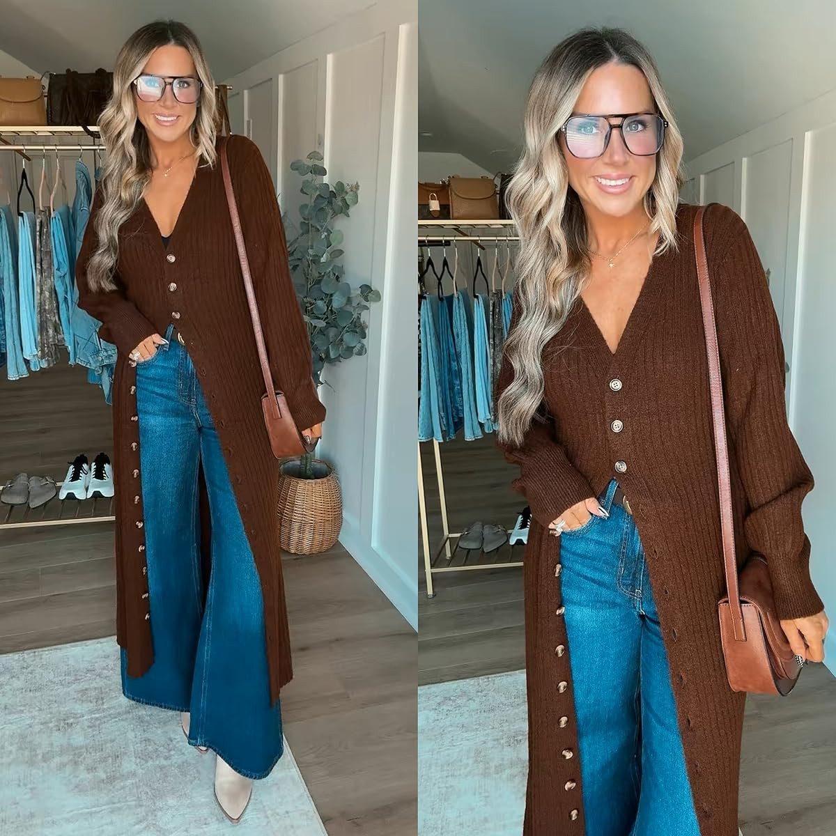 The perfect Fall to winter date night outfit! Loving that I can style this long cardigan so many ways! Paired with the most comfortable booties and my favorite jeans from Old Navy!
 

 #LTKootd #LTKFindsUnder50 #LTKStyleTip