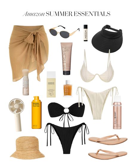 Amazon summer essentials ☀️ spf, bikinis, cover-ups and everything else you need for a summer beach dayy

#LTKFindsUnder50 #LTKFindsUnder100