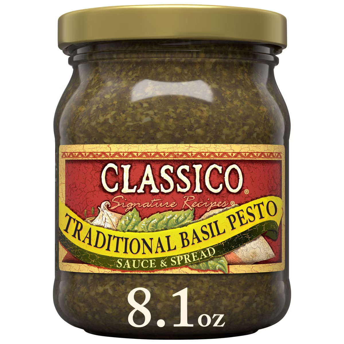 Classico Signature Recipes Traditional Basil Pesto - 8.1oz | Target