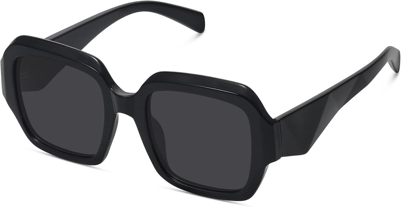 Trendy Square Polarized Sunglasses for Women Men Retro Luxury Vintage Sun Glasses UV400 FZN803 | Amazon (US)