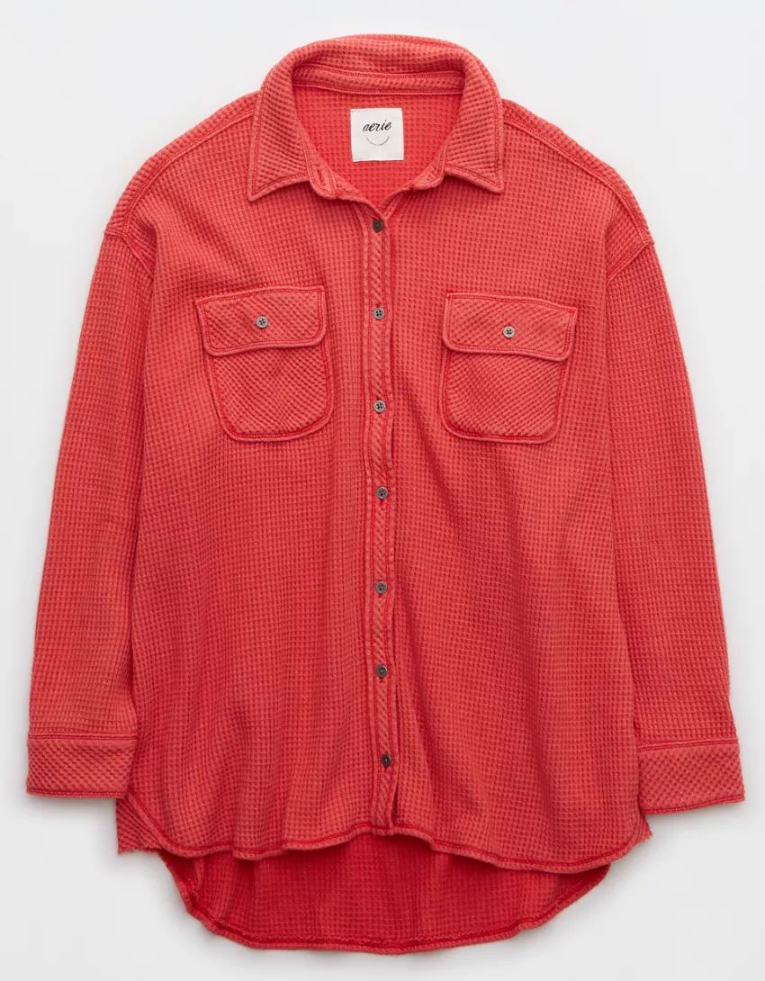 Aerie LumberJane Waffle Shirt | American Eagle Outfitters (US & CA)