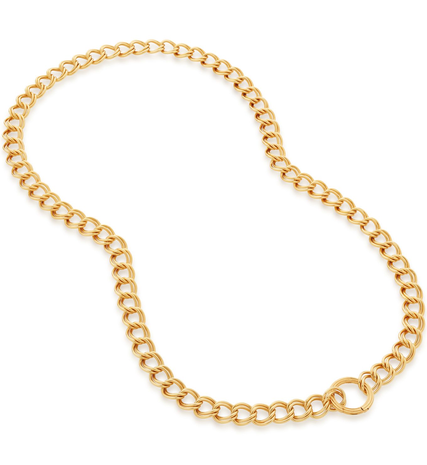 Groove Curb Chain Necklace | Monica Vinader (US)