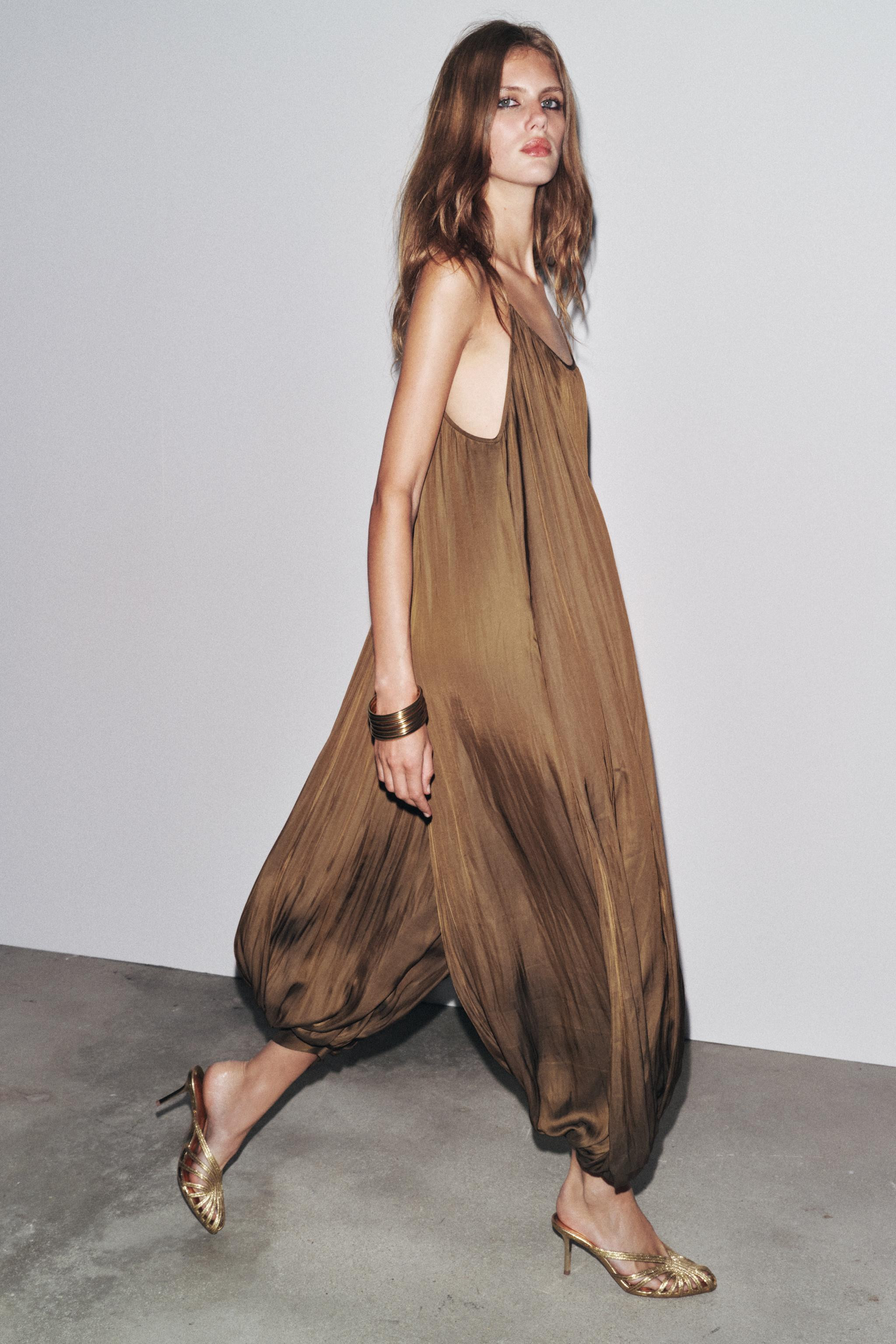 ZW COLLECTION LONG PLEATED JUMPSUIT | Zara US